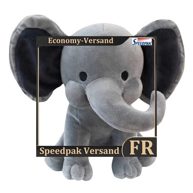 Baby Elephant Stuffed Animal Soothing Soft Pillow Elephant Toys (Grey) Hot