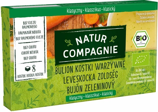 BOUILLON - CUBES DE LÉGUMES SANS SUCRE AJOUTÉ BIO 84 g - NATUR COMPAGNIE