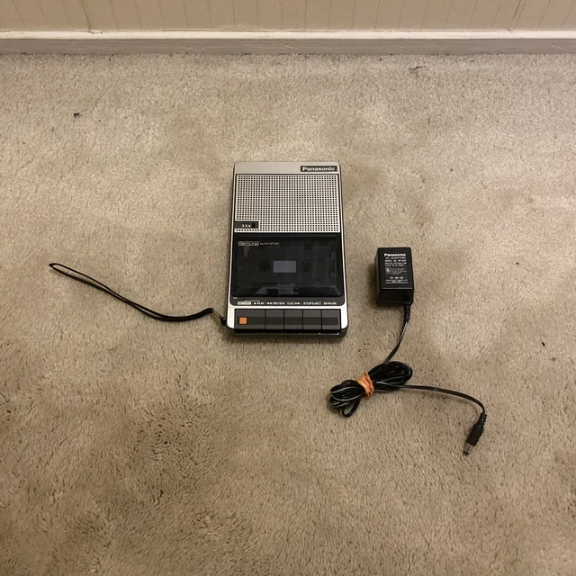 VINTAGE PANASONIC SLIM Line Portable Cassette Tape Recorder 80s RQ2736