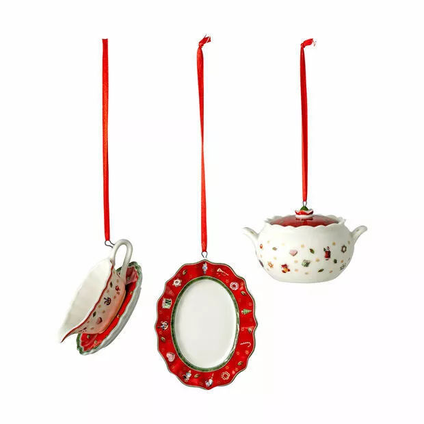 Villeroy & Boch TOY'S DELIGHT Decoration Ornaments Serving Pieces s/3 #6666