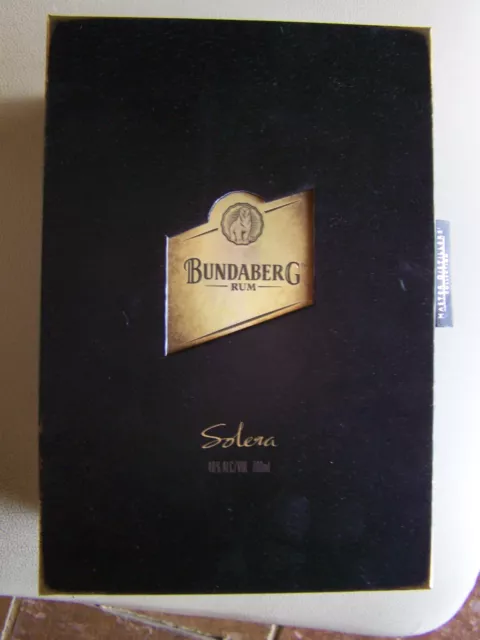 Bundy Rum Bundaberg Solera Rum Master Distillers Collection empty box only VGC