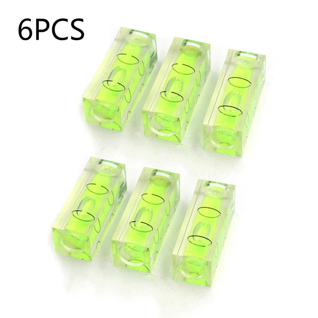 6pcs / Lot Acrylique / ABS 15 15 40mm Niveau for Nivellement Tubulaire Pratique