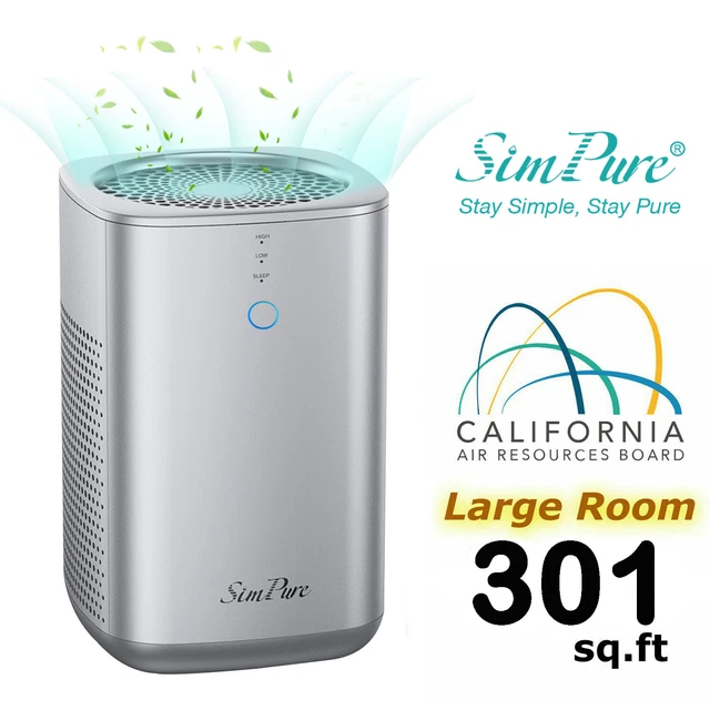 AP3J9 Best Silent Air Purifier True HEPA Filter Cleaner for Home Smoke Allergies
