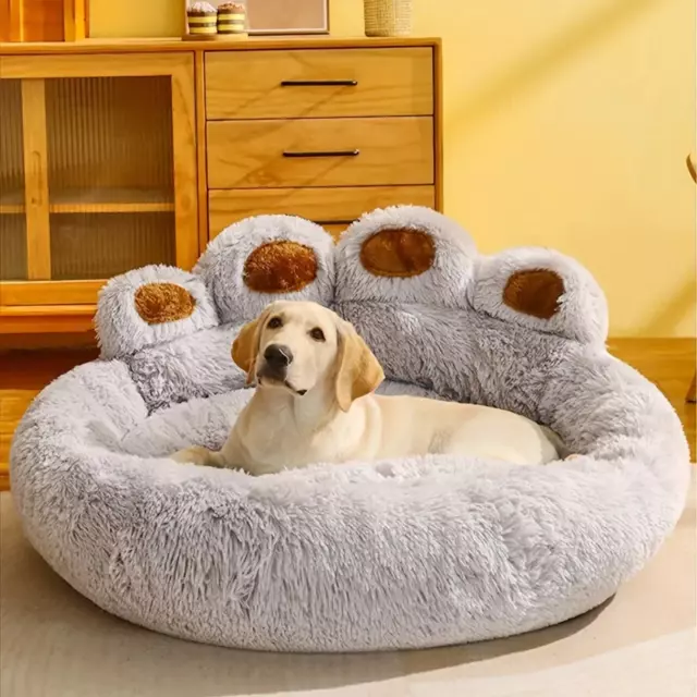 Pet Sofa Bed for Dog and Cat, Washable, Warm Plush and Sleeping Mat
