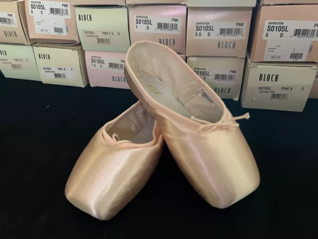 Bloch Aspiration Pink Pointe Shoes S0105L | Brand New In box | Many Sizes