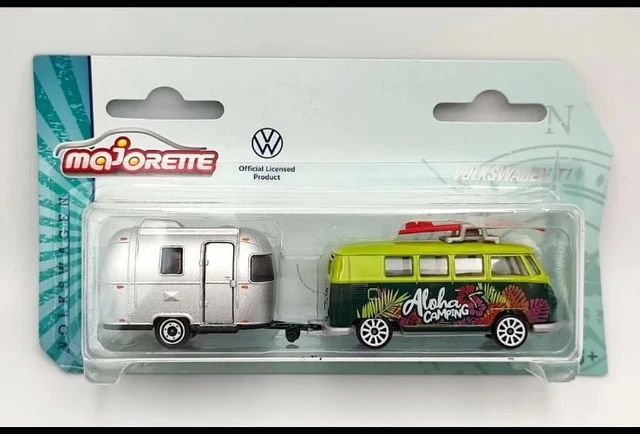 Jouet Vintage Majorette - Airstream Sport 16 VW T1 - Neuf Dans Son état D'origine