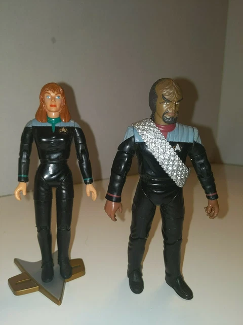 STAR TREK 1996 Playmates First Contact Worf & Beverly Crusher action ...