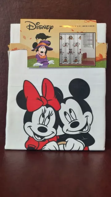NEW Disney 🍂 Thanksgiving / Fall / Autumn Mickey & Minnie Mouse Shower Curtain