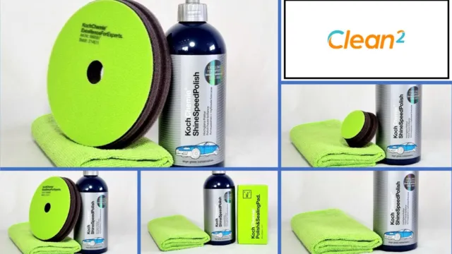 Clean² SET - Koch Chemie Shine Speed Polish+Tuch+Polierpad Polieren Glanz Finish