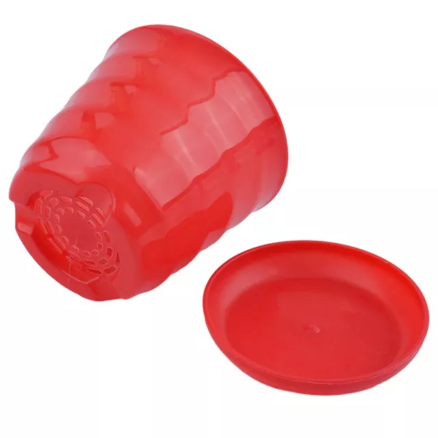 Grand Pot de Fleurs en Plastique Coloré 7.5x6.7 Pouces avec Trou de Drainage et Soucoupe pour Plantes Succulentes Décoration Maison Jardin Bureau