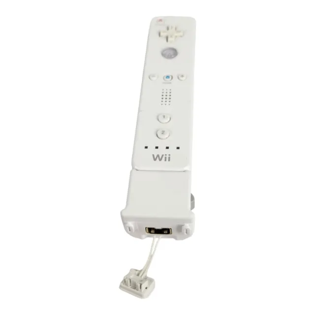 Nintendo Wii White Motion Plus Remote Controller Genuine OEM RVL-036 W/adapter
