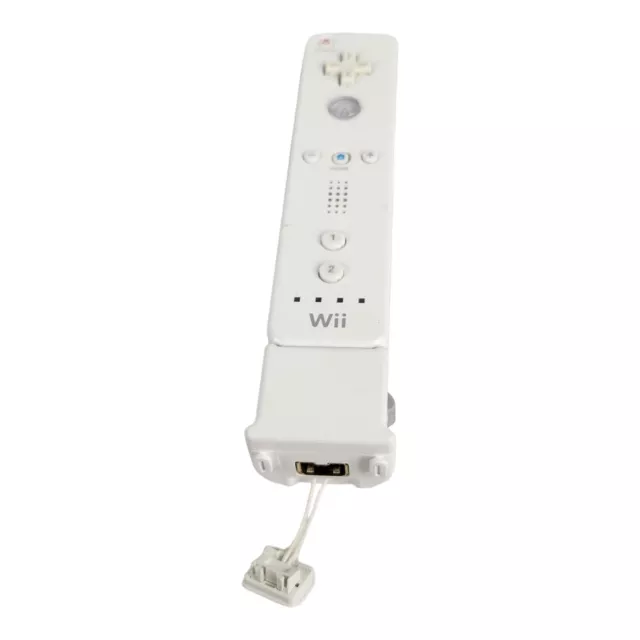 Nintendo Wii White Motion Plus Remote Controller Genuine OEM RVL-036 W/adapter