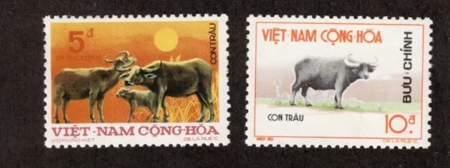 South Vietnam Sc 460-1 MNH set of 1973 - Buffolo