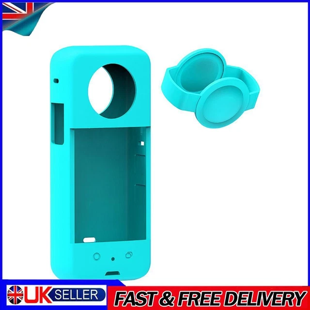 Soft Waterproof Panoramic Action Camera Protective Cover for Insta360 X3 (Blue)