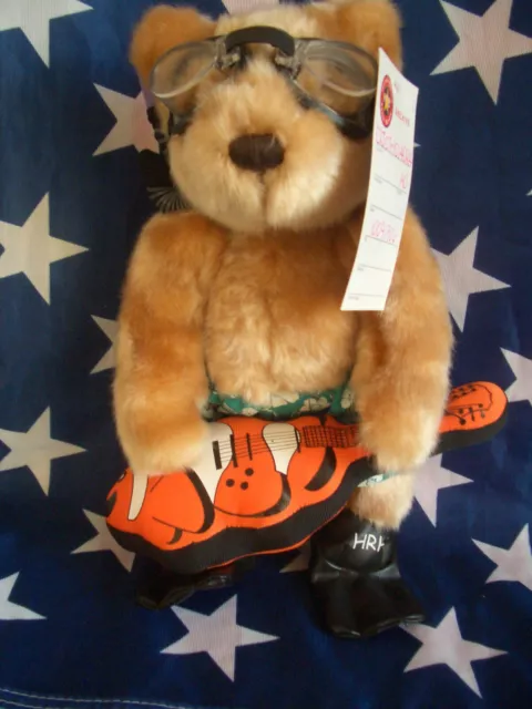 HRC Hard Rock Hotel Singapore Diver Teddy Bear Bär Guitar 10`` Herrington 2010