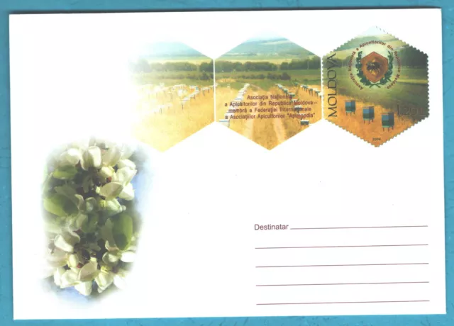 2009 Moldova The national association of beekeepers  , Bees , Pre-paid envelope