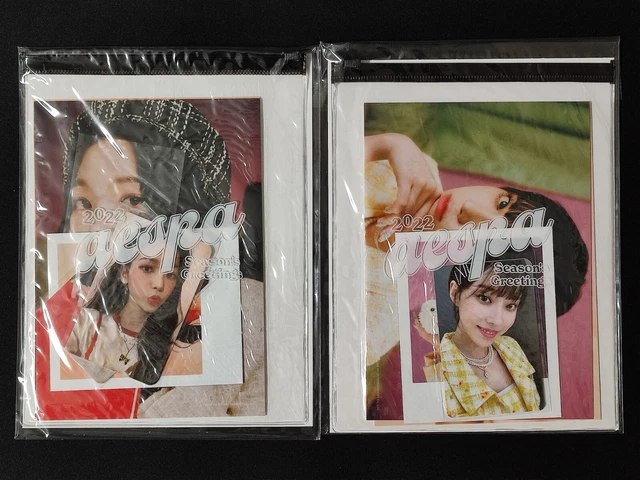 AESPA SEASON'S GREETINGS PHOTO PACK (KARINA SET+WINTER SET) SM Official kpop