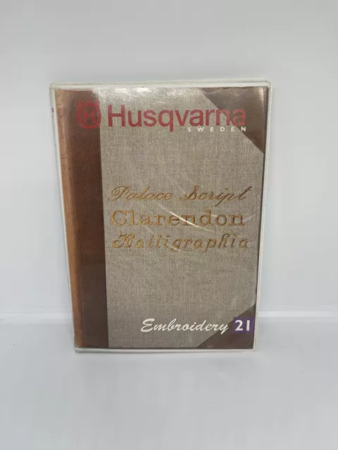 Husqvarna Viking Embroidery No. 21 Card And Cassette Booklet Sewing Quilt Hobby