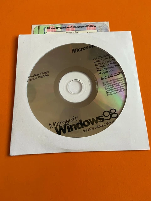 Microsoft Windows 98 Second Edition OEM [X05-29232] : Microsoft