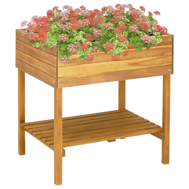 VidaXL Hochbeet 3 Ebenen – Massiv-Akazienholz, 70x41x115 Cm, Geölt, Wetterfest – Pflanzkasten Für Blumen, Kräuter & Gemüse – Rustikaler Charme Für Garten & Terrasse VidaXL Hochbeet 3 Ebenen – Massiv-Akazienholz, 70x41x115 Cm, Geölt, Wetterfest – Pflanzkasten Für Blumen, Kräuter & Gemüse – Rustikaler Charme Für Garten & Terrasse