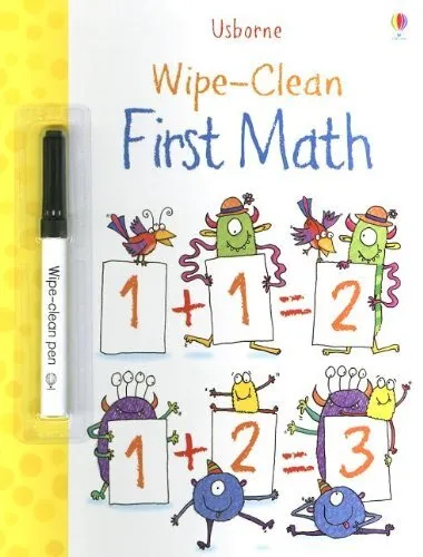 Wipe-Clean First Math [With Dry-Erase Marker]