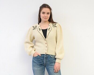 4-6 Blanc & Bleu Sarcelle Chicos Boho Fringe Poids Léger Veste pour femme sz.0 