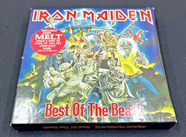 IRAN MAIDEN BEST OF THE BEAST  BOX DOUBLE CD 27 Titres TBE