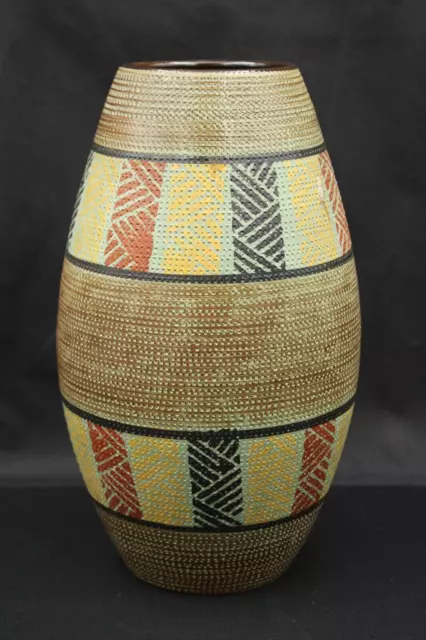 Große Bodenvase Keramik Vase Nr. 110T30 Deko Blumenvase WGP ? Vintage H 30 cm