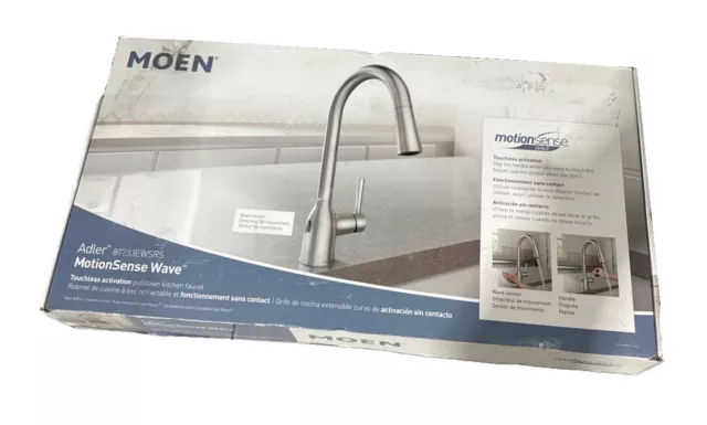 MOEN Adler Touchless Single-Handle Pull-Down Sprayer Kitchen Faucet Stainless