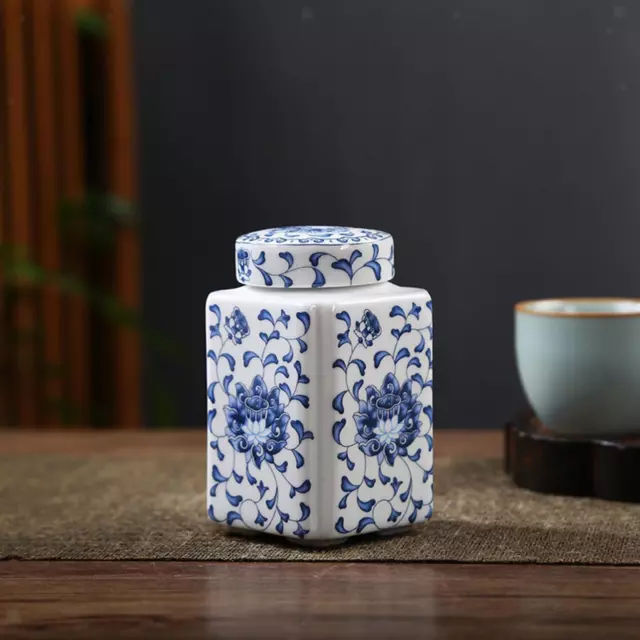 Porcelain Temple Jar Chinese Style Home Decor Delicate Ceramic Ginger Jar