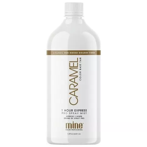 Minetan caramello oro 1 ora Pro nebbia spray marrone chiaro 1 litro