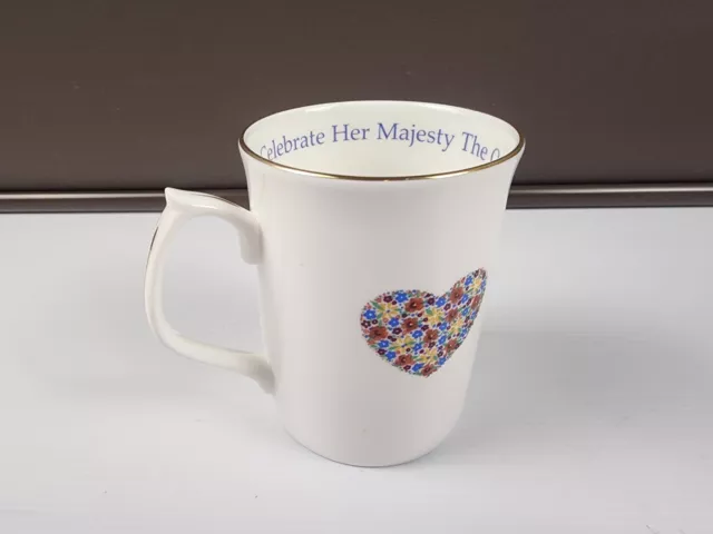 1996 Queens 70th Birthday Mug Royal Crown Duchy England Fine China Royal 3