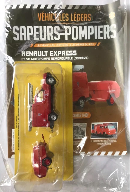 Camion Pompiers 1/43 Renault Express Avec Motopompe, Modèle Collector Correze, Neuf Dans Sa Boîte