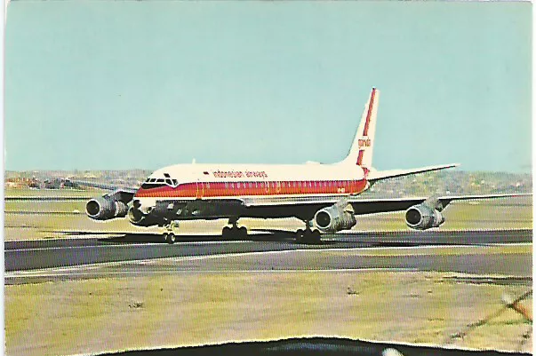 Garuda Indonesian Airlines    Dc8   Post Card