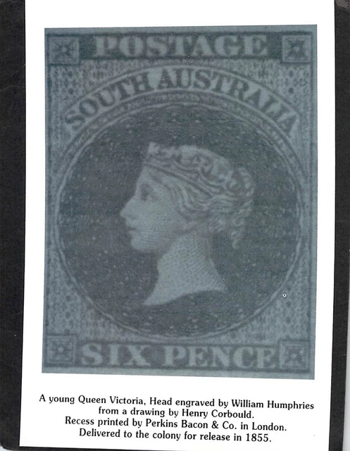 S1138 Queen Victoria South Australia 6d stamp Commemorative postcard