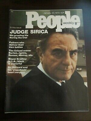 People Magazine January 1975 Judge Sirica Watergate Nixon No Label (P) K