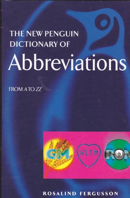 The New Penguin Dictionary of Abbreviations Rosalind Fergusson very good cond