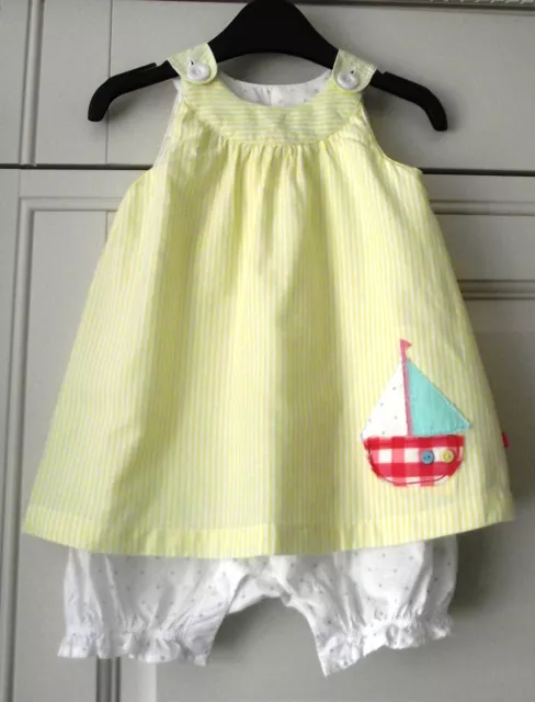 Robe Knickerbocker Jaune Soin Mère - 6-9 Mois