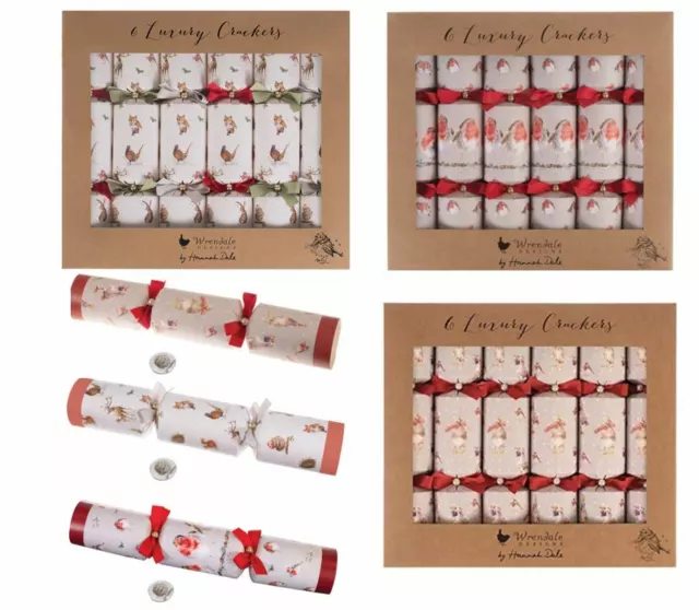 Wrendale Designs Christmas Crackers Box of 6  - Various Designs