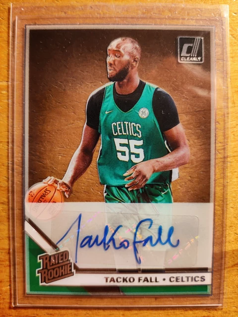 Tacko Fall 2020 Donruss Clearly Rated Rookie Auto Rc #Ca-Tfl Celtics Nba Ucf -