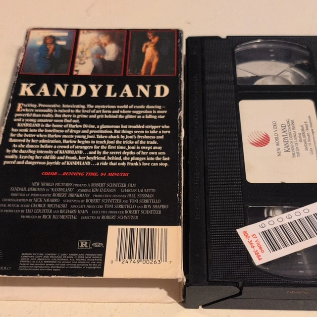 NEW WORLD VIDEO Kandyland VHS Former Rental W Slipcover 1987 NTSC new-world-video-kandyland-vhs-former-rental-w-slipcover-1987-ntsc