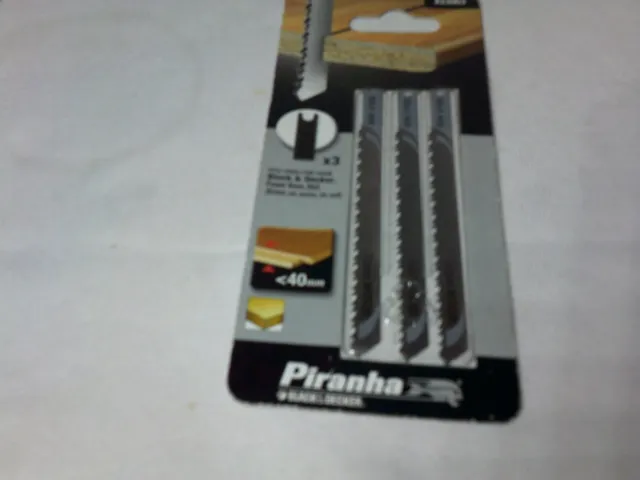 50 Black & Decker 'U' Shank Jigsaw Blades for Sheet Metal 1.5mm - 3mm  (106-2)