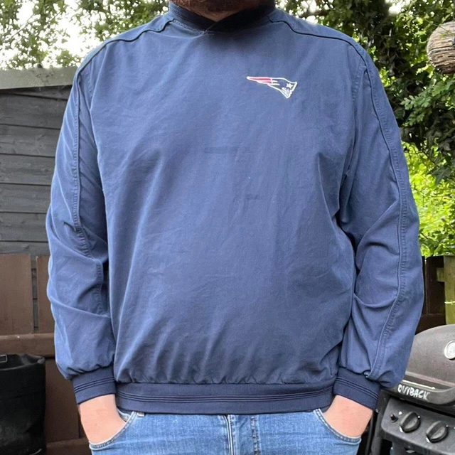 Men's New England Patriots pullover in navy and blue size XL