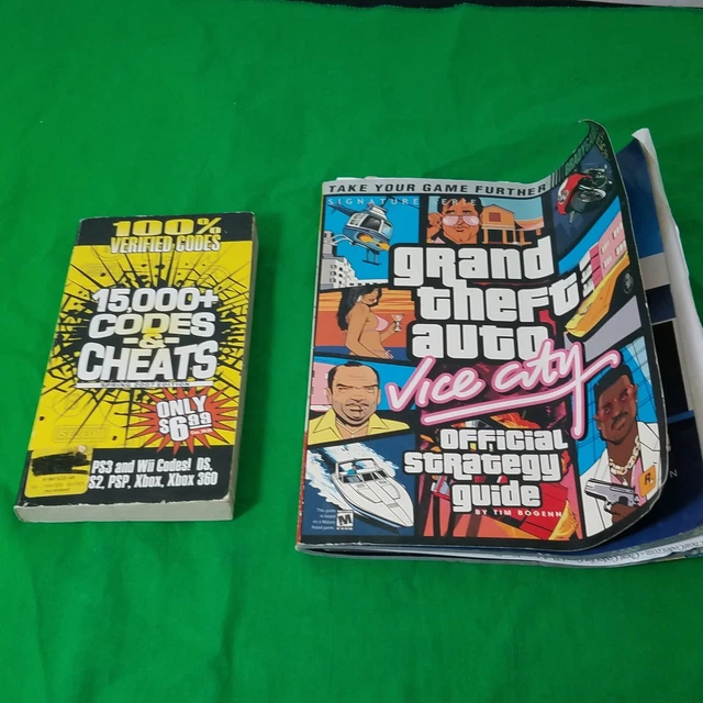 GRAND THEFT AUTO (GTA) Vice City Strategy Guide Book Brady w/ Code