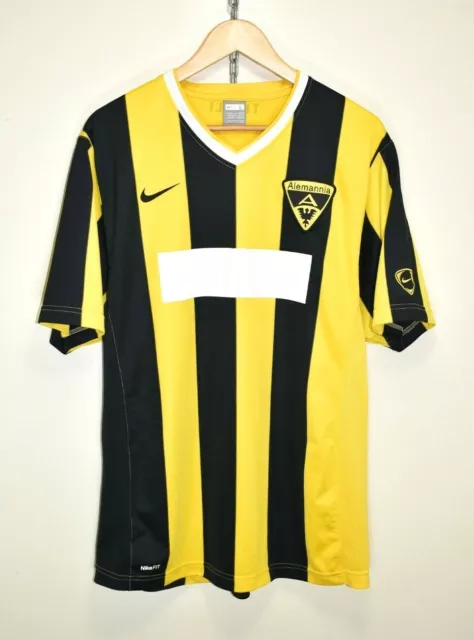 NIKE ALEMANNIA AACHEN 2009/10 VINTAGE FUSSBALL FUSSBALL SHIRT TRIKOT 00s Gr. L