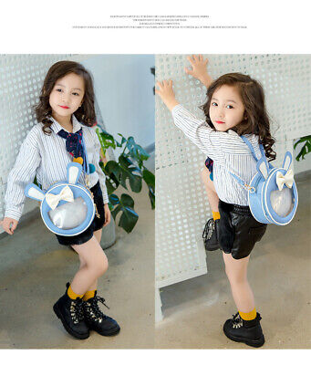 Japanese Lolita girl bunny ears transparent cute shoulder bag Itabag backpack