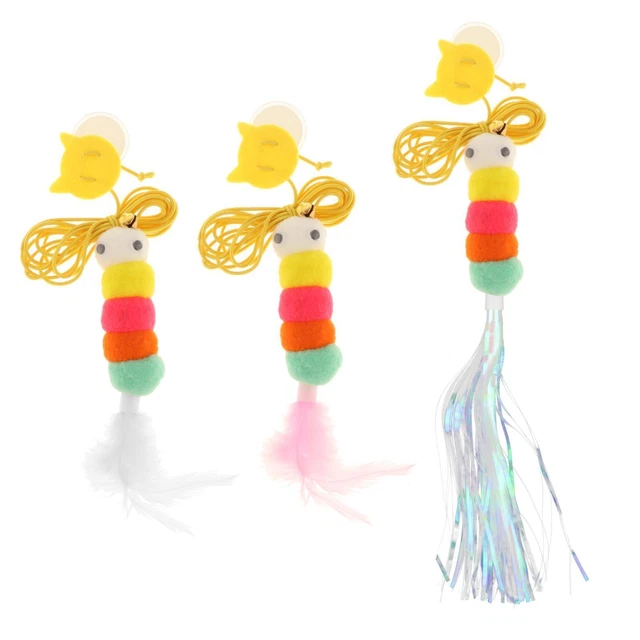 Chat Teaser jouet suspendu porte chat jouets avec cloche Kitty intérieur chats