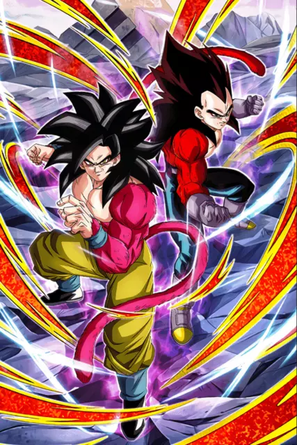 Dragon Ball GT Poster SSJ4 Goku Vegeta and Omega Shenron 12inx18in Free  Shipping