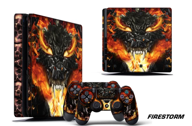 Pellicola Adesiva Per Console PS4 Slim - Design Harley Quinn, Rosso, ZoomHit