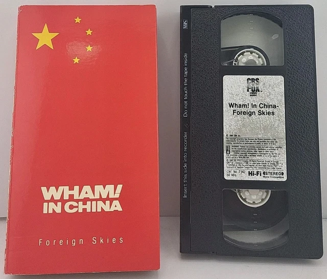 WHAM! IN CHINA - Foreign Skies JAPAN VHS VIDEO 00.2P-102 w/SLIP